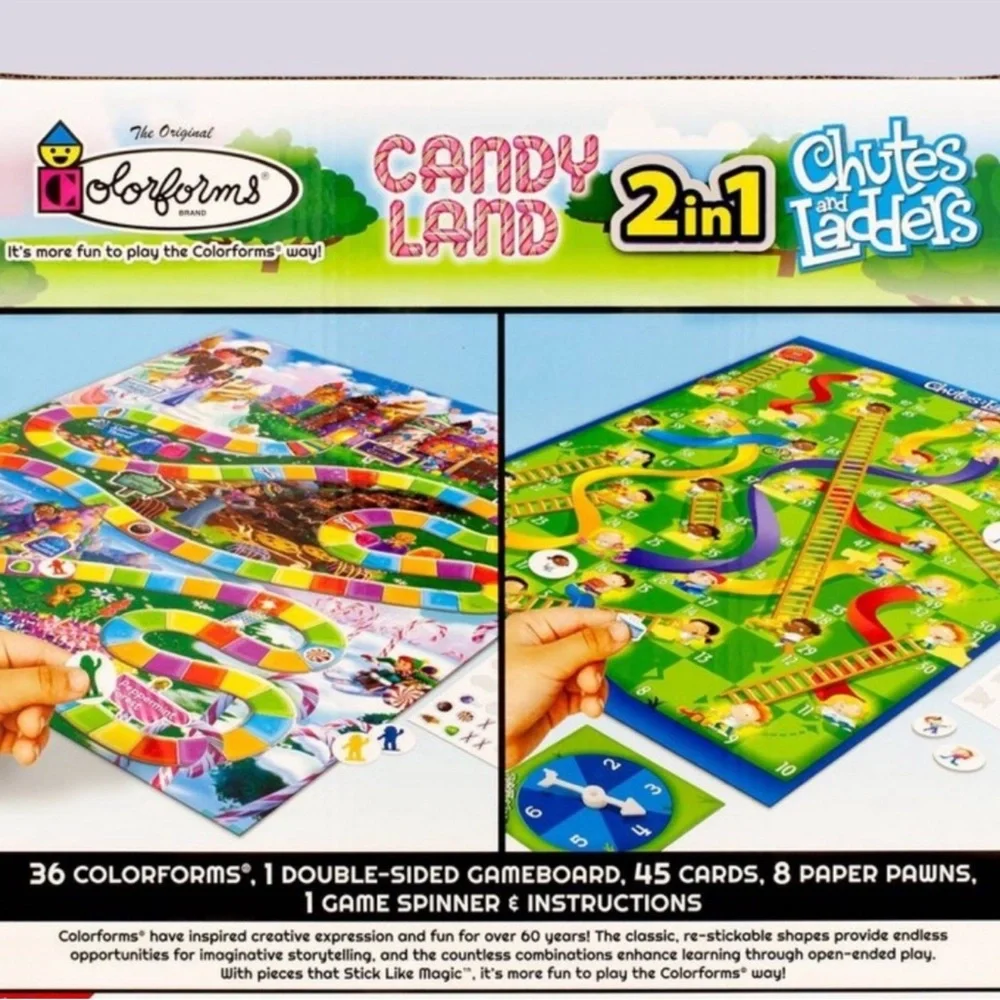 3 for $15 SALE Target Colorforms 2-in-1 Candy Land & Chutes and Ladders Game Set